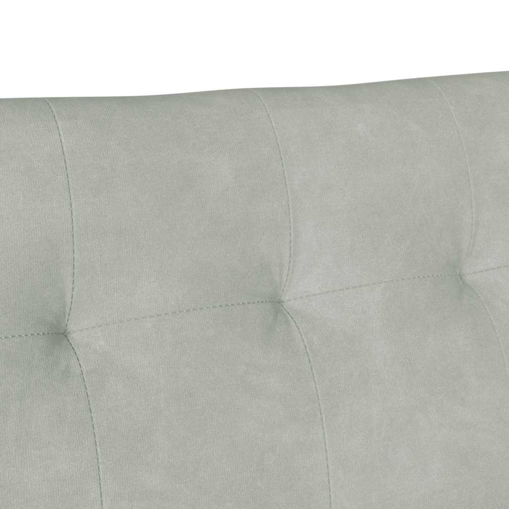 vidaXL Καναπές Chesterfield Ανοιχτό γκρι 112 x 65,5 x 75 εκ. Βελούδο