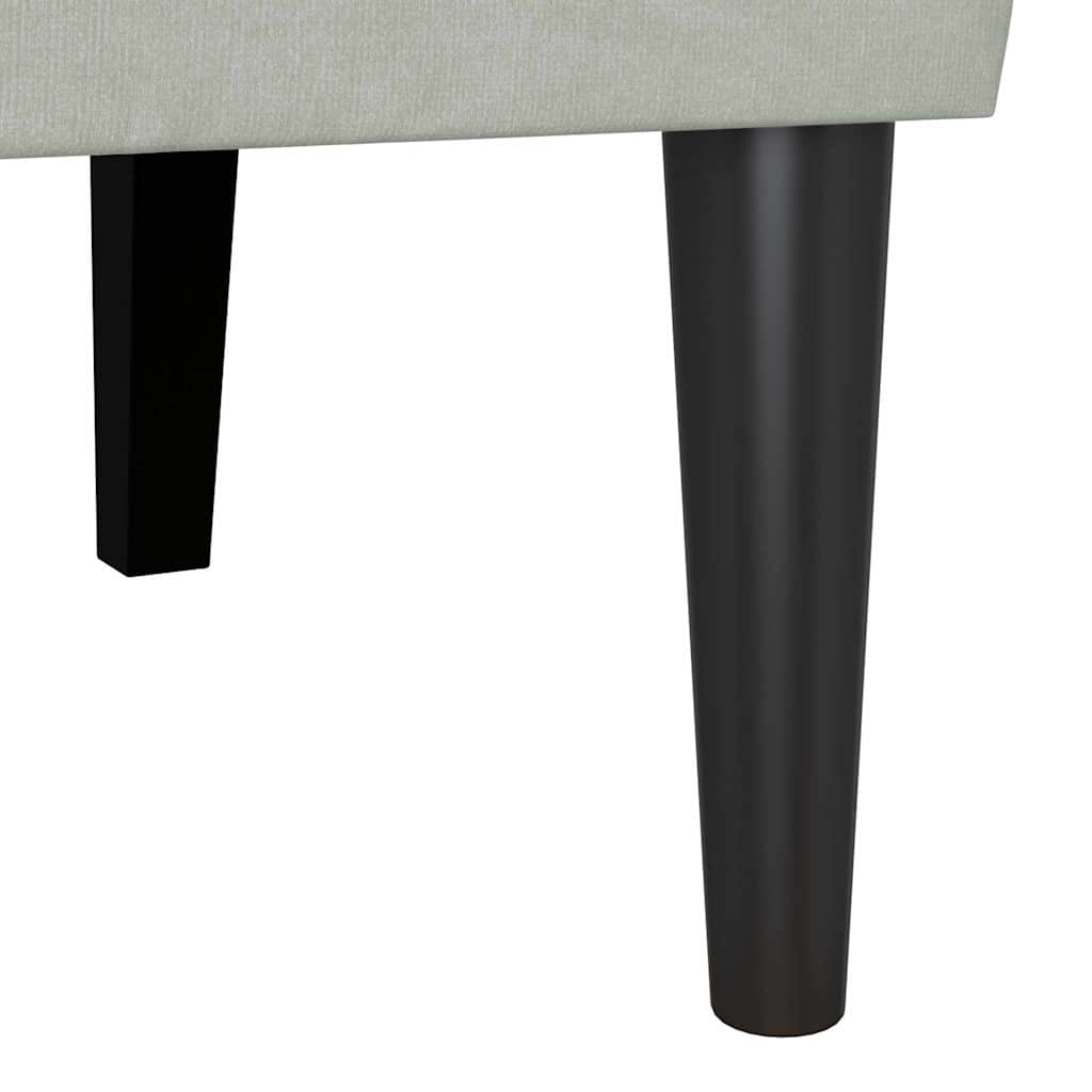 vidaXL Καναπές Chesterfield Ανοιχτό γκρι 112 x 65,5 x 75 εκ. Βελούδο