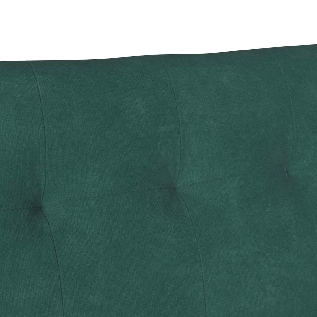 vidaXL Καναπές Chesterfield Σκούρο Πράσινο 112 x 65,5 x 75 εκ. Βελούδο