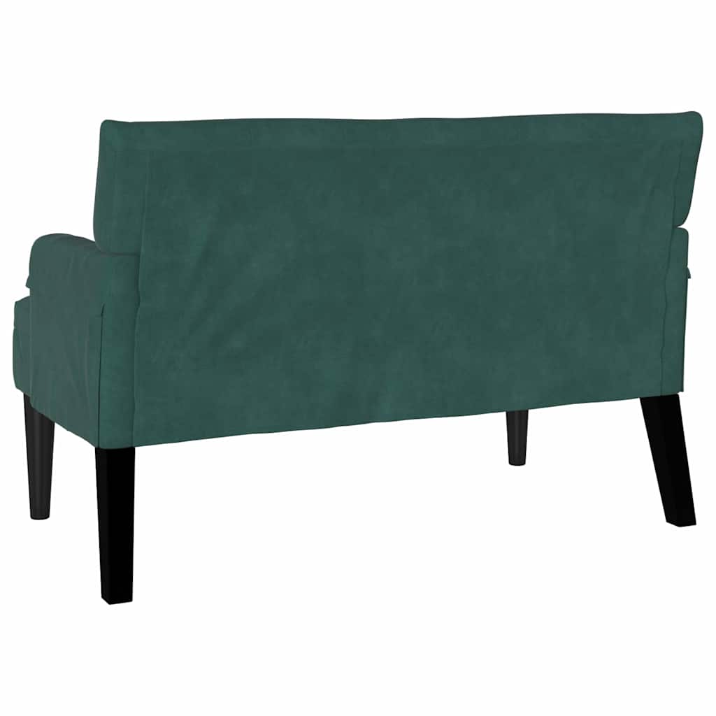 vidaXL Καναπές Chesterfield Σκούρο Πράσινο 112 x 65,5 x 75 εκ. Βελούδο