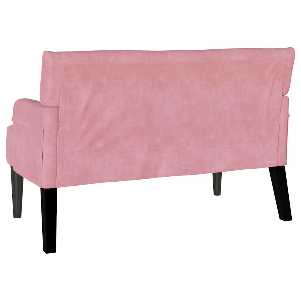 vidaXL Καναπές Chesterfield Ροζ 112 x 65.5 x 75 εκ. Βελούδο