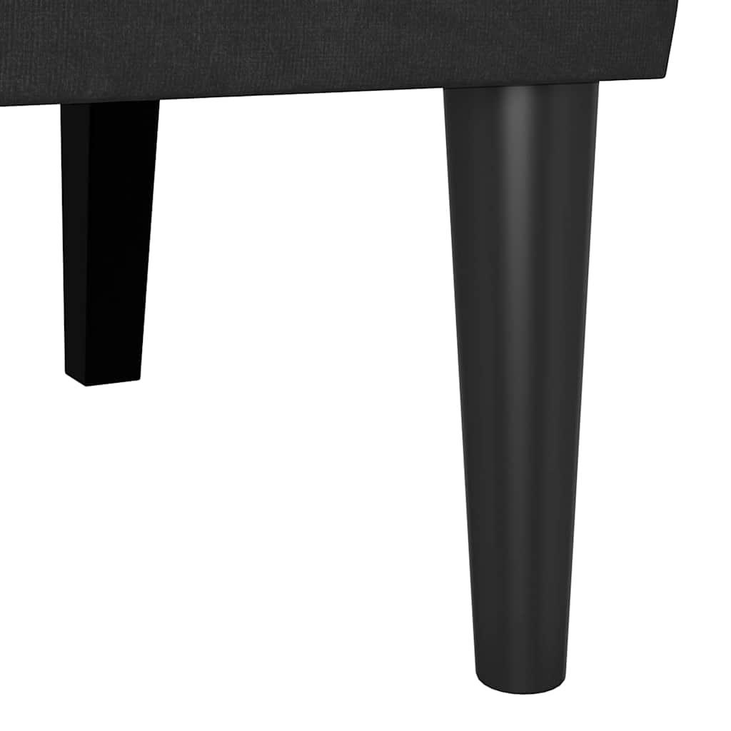 vidaXL Καναπές Chesterfield Μαύρο 112 x 65.5 x 75 εκ. Βελούδο