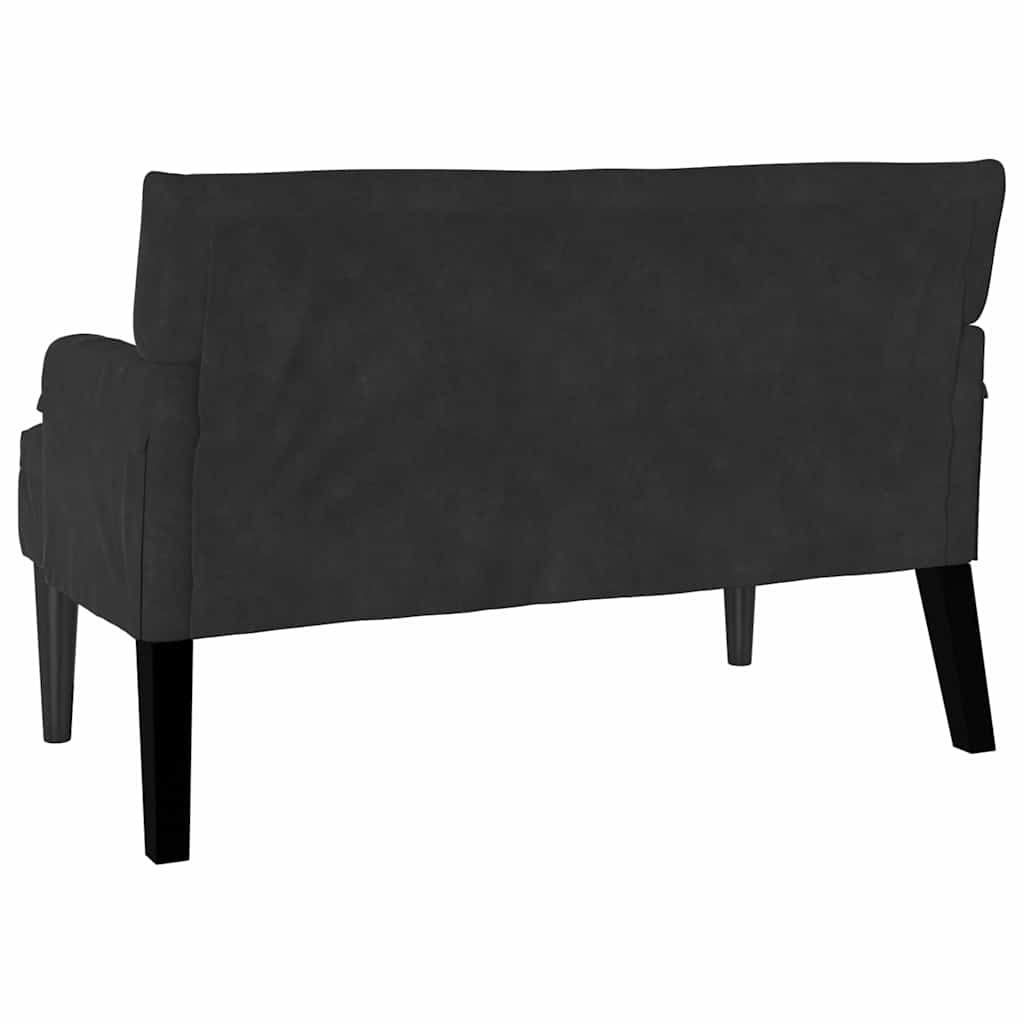 vidaXL Καναπές Chesterfield Μαύρο 112 x 65.5 x 75 εκ. Βελούδο