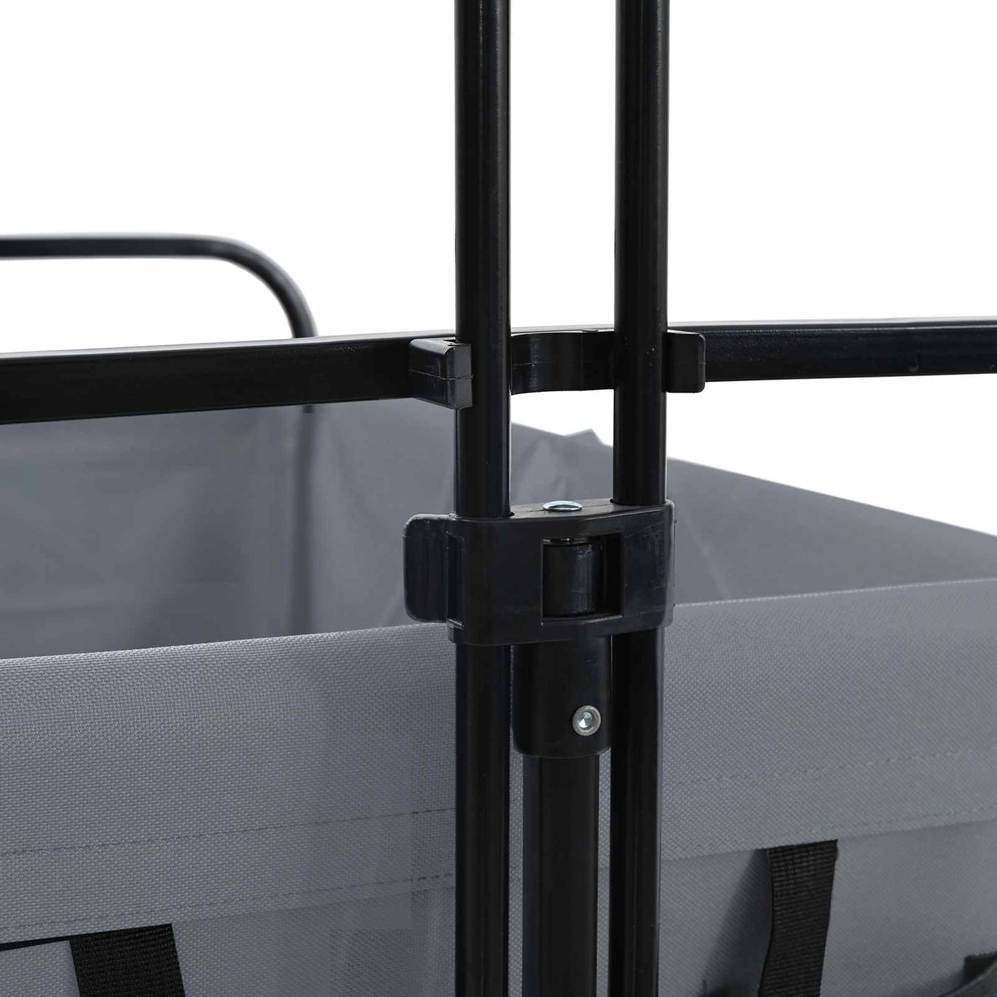 vidaXL Αναδιπλούμενο Τρόλεϊ Χειρός Γκρι 94 x 53 x 99 εκ Ύφασμα Oxford