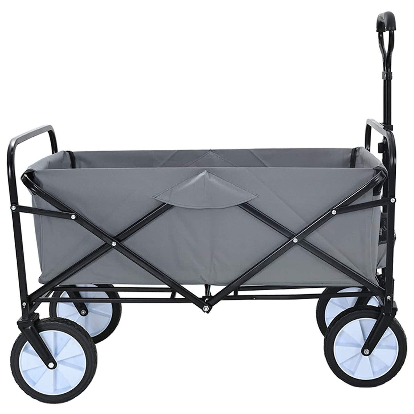 vidaXL Αναδιπλούμενο Τρόλεϊ Χειρός Γκρι 94 x 53 x 99 εκ Ύφασμα Oxford