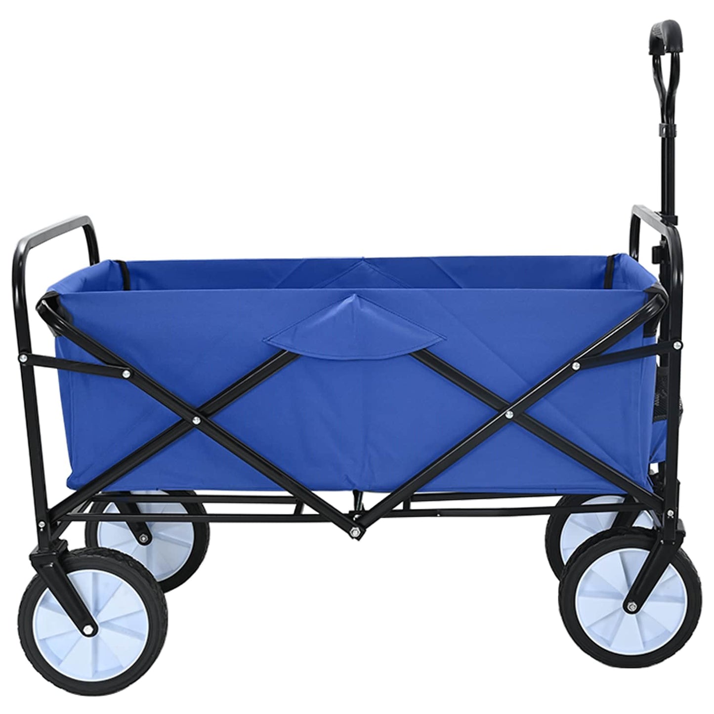 vidaXL Αναδιπλούμενο Τρόλεϊ Χειρός Μπλε 94 x 53 x 99 εκ Ύφασμα Oxford