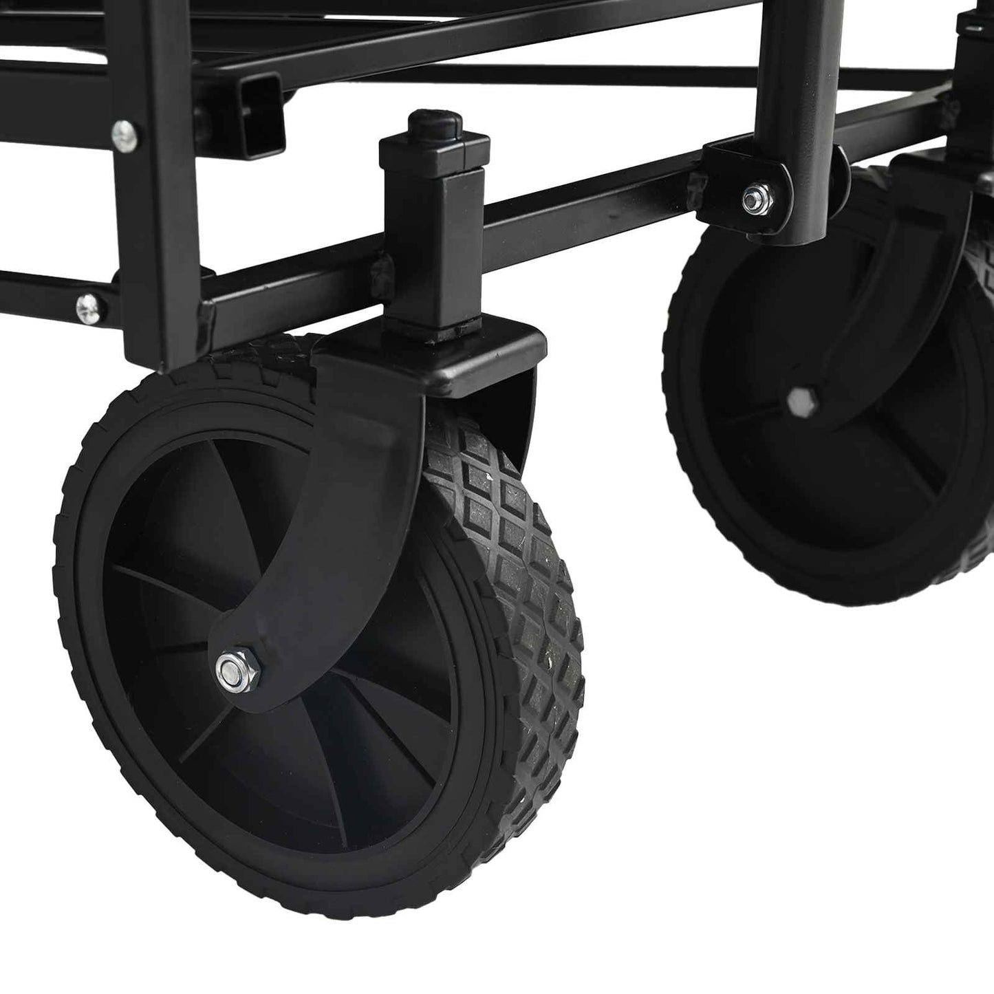 vidaXL Αναδιπλούμενο Τρόλεϊ Χειρός Μαύρο 105 x 56.5 x 116 εκ.