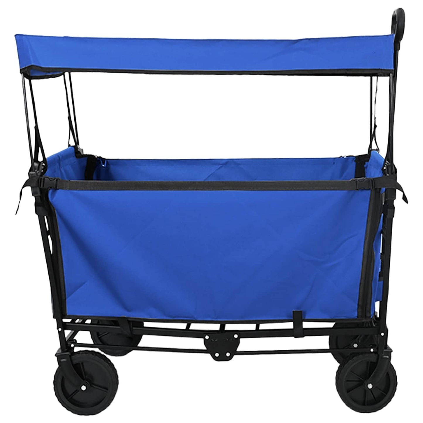 vidaXL Αναδιπλούμενο Τρόλεϊ Χειρός Μαύρο 105 x 56.5 x 116 εκ.