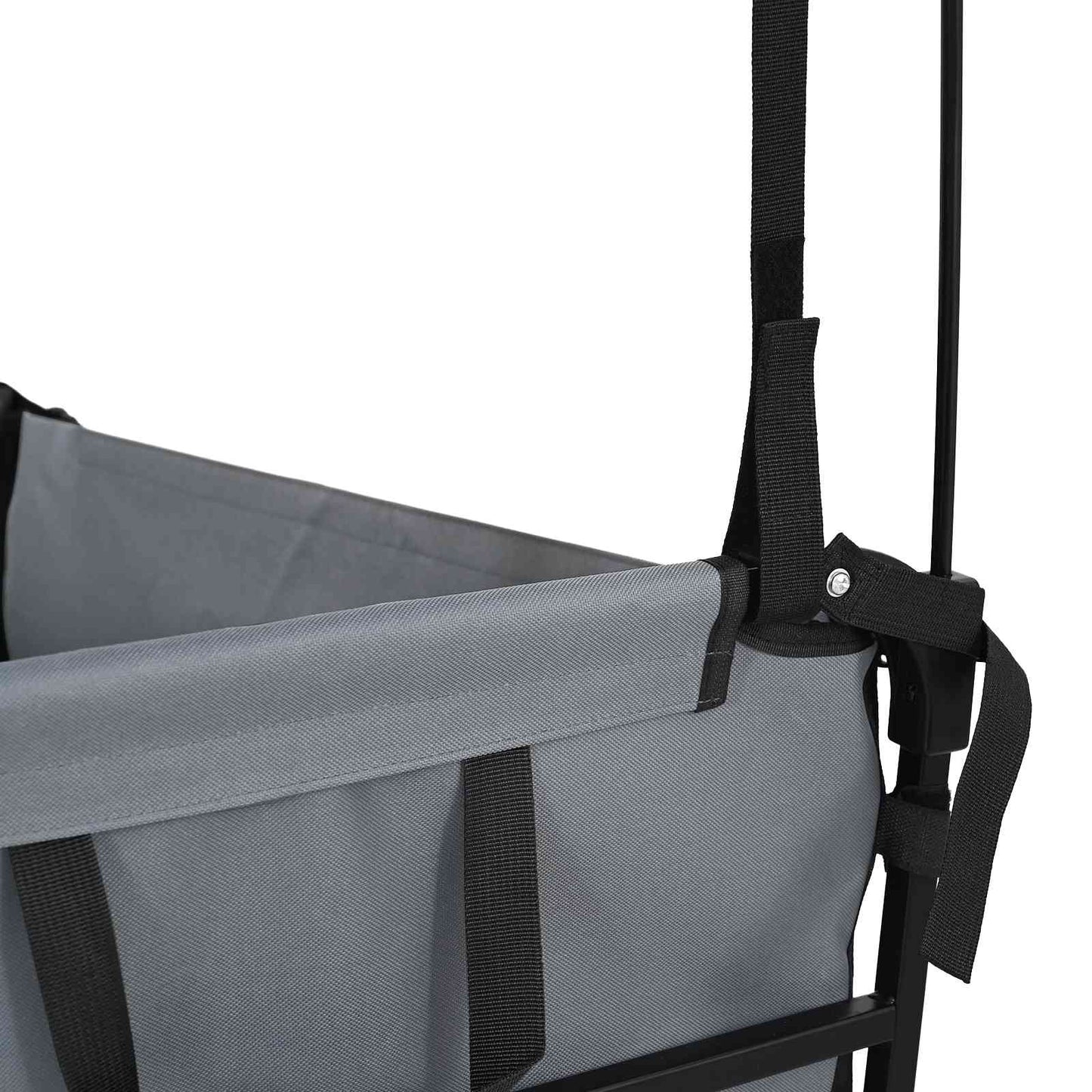 vidaXL Αναδιπλούμενο Τρόλεϊ Χειρός Γκρι 105 x 56.5 x 116 εκ.