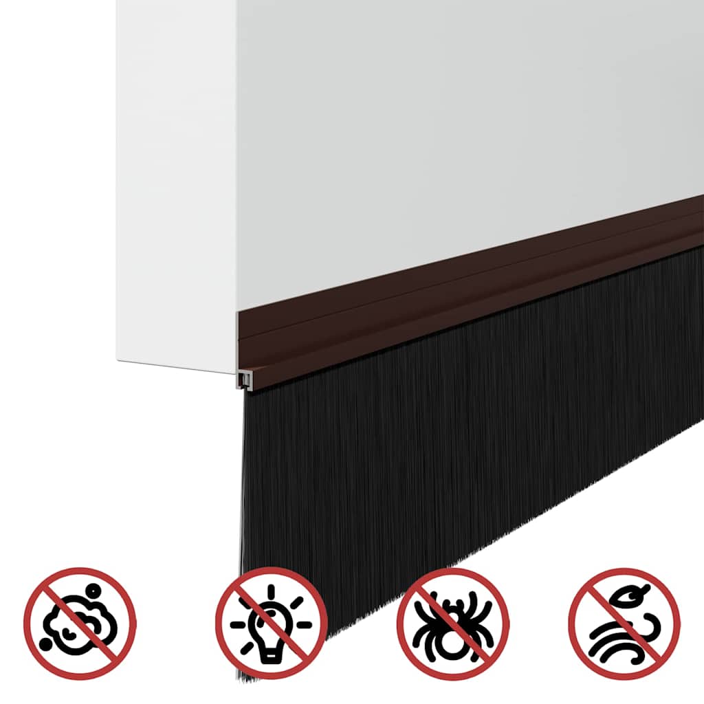 vidaXL Αυτοκόλλητες σφραγίδες πόρτας 2 pcs Καφέ 100 cm