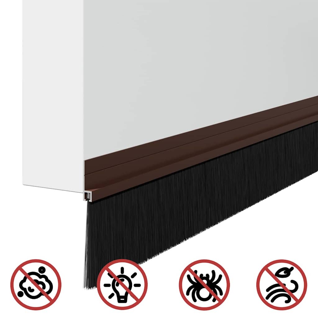 vidaXL Αυτοκόλλητες σφραγίδες πόρτας 6 pcs Καφέ 100 cm