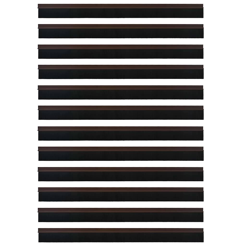 vidaXL Αυτοκόλλητες σφραγίδες πόρτας 12 pcs Καφέ 100 cm