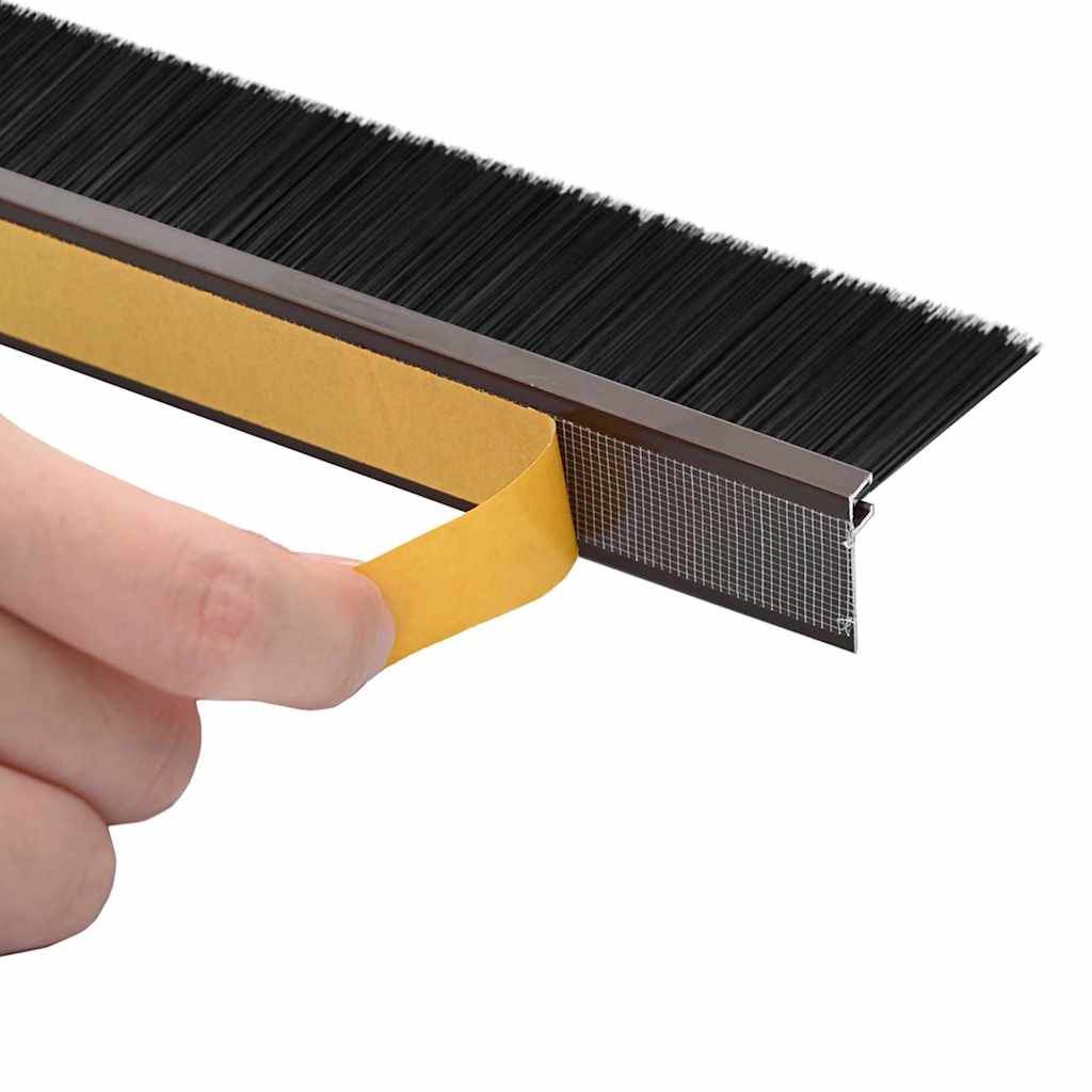 vidaXL Αυτοκόλλητες σφραγίδες πόρτας 2 pcs Καφέ 100 cm