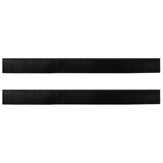 vidaXL Αυτοκόλλητες σφραγίδες πόρτας 2 pcs Καφέ 100 cm