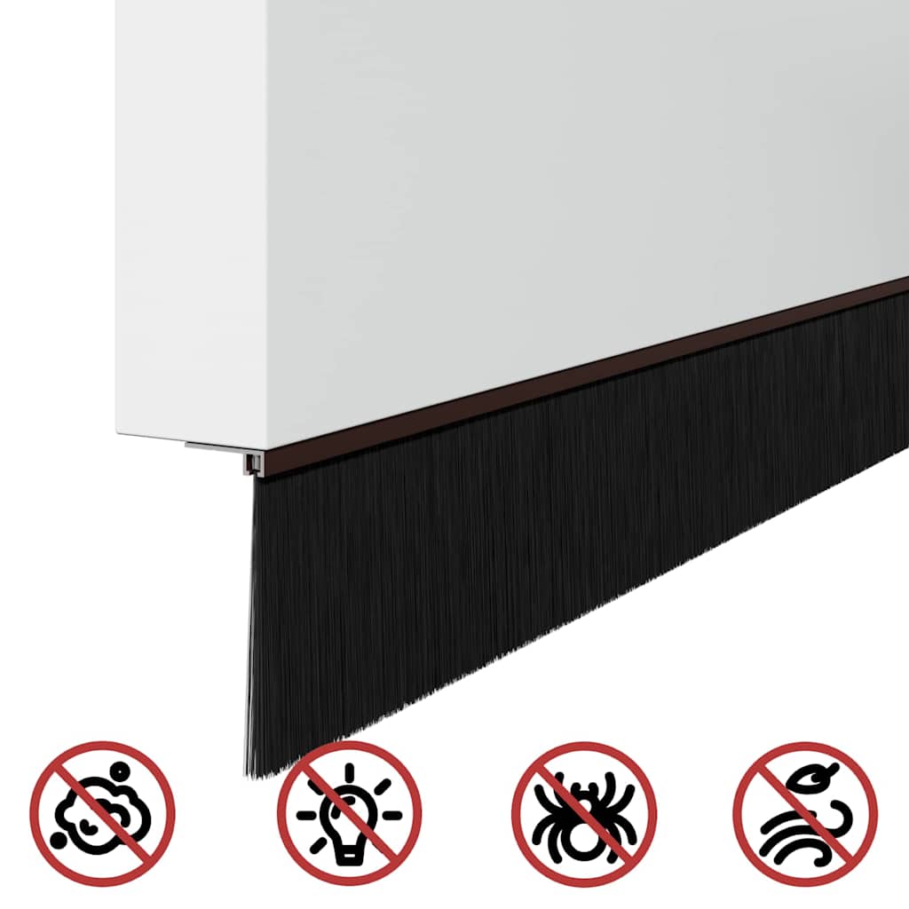 vidaXL Αυτοκόλλητες σφραγίδες πόρτας 2 pcs Καφέ 100 cm