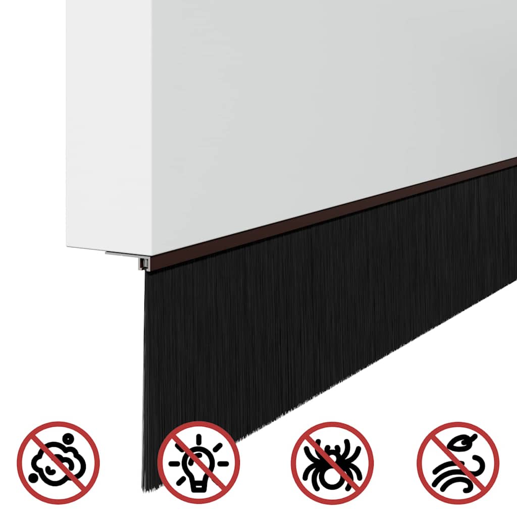 vidaXL Αυτοκόλλητες σφραγίδες πόρτας 2 pcs Καφέ 100 cm