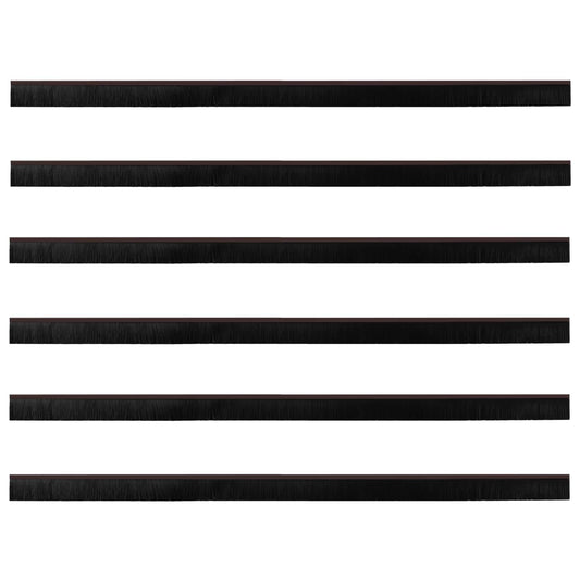 vidaXL Αυτοκόλλητες σφραγίδες πόρτας 6 pcs Καφέ 100 cm