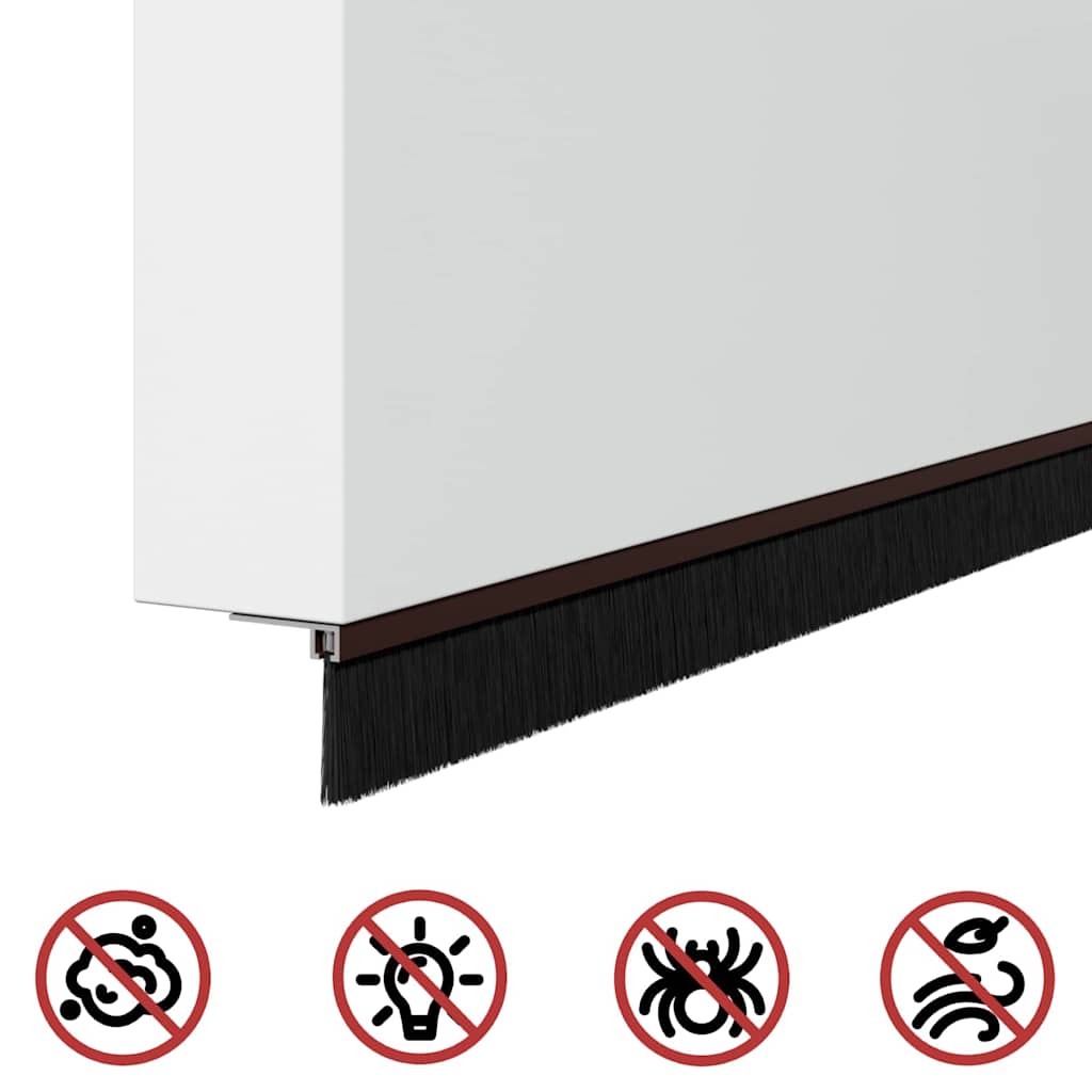 vidaXL Αυτοκόλλητες σφραγίδες πόρτας 6 pcs Καφέ 100 cm