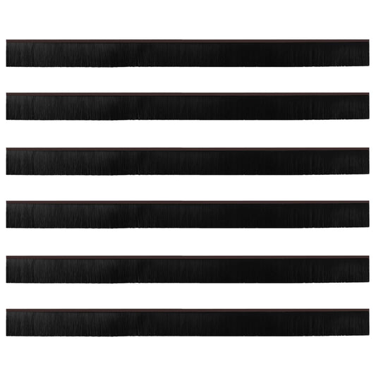 vidaXL Αυτοκόλλητες σφραγίδες πόρτας 6 pcs Καφέ 100 cm