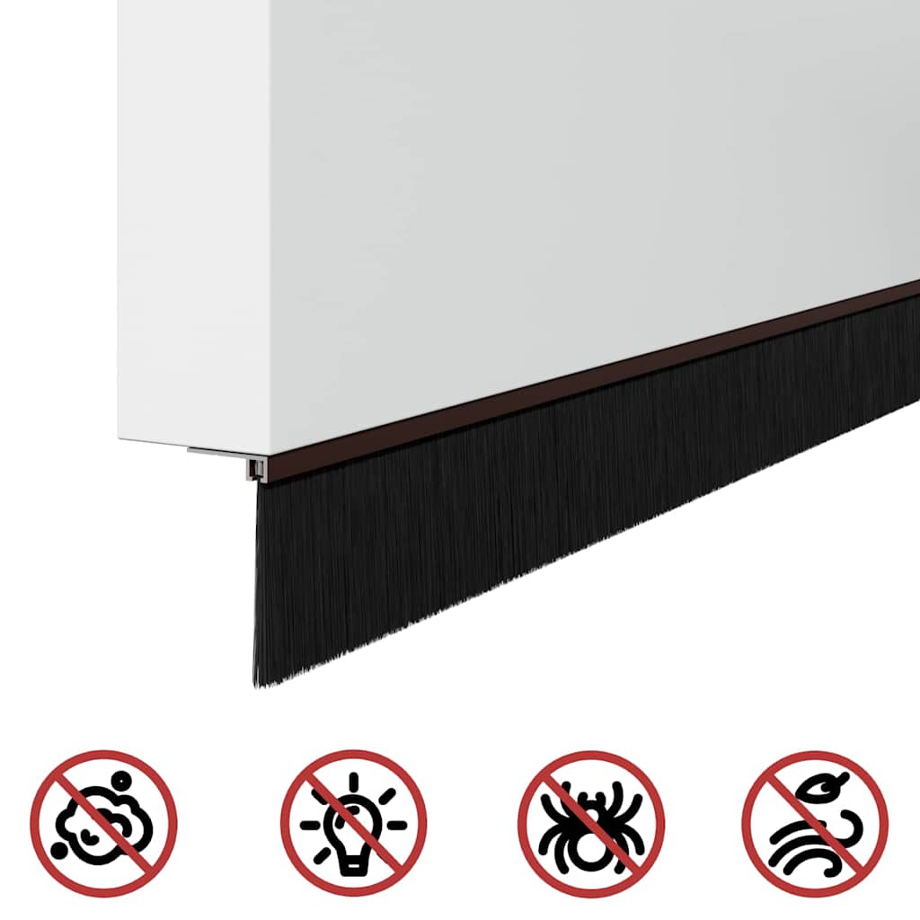 vidaXL Αυτοκόλλητες σφραγίδες πόρτας 6 pcs Καφέ 100 cm