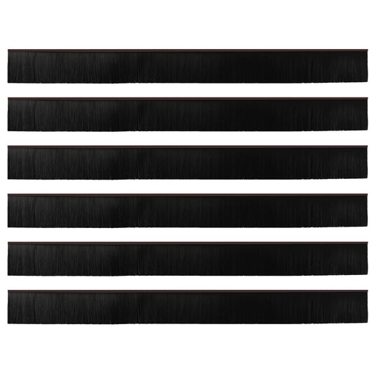 vidaXL Αυτοκόλλητες σφραγίδες πόρτας 6 pcs Καφέ 100 cm