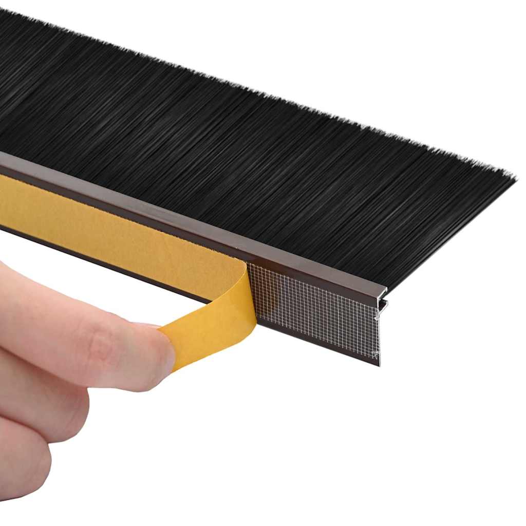 vidaXL Αυτοκόλλητες σφραγίδες πόρτας 12 pcs Καφέ 100 cm