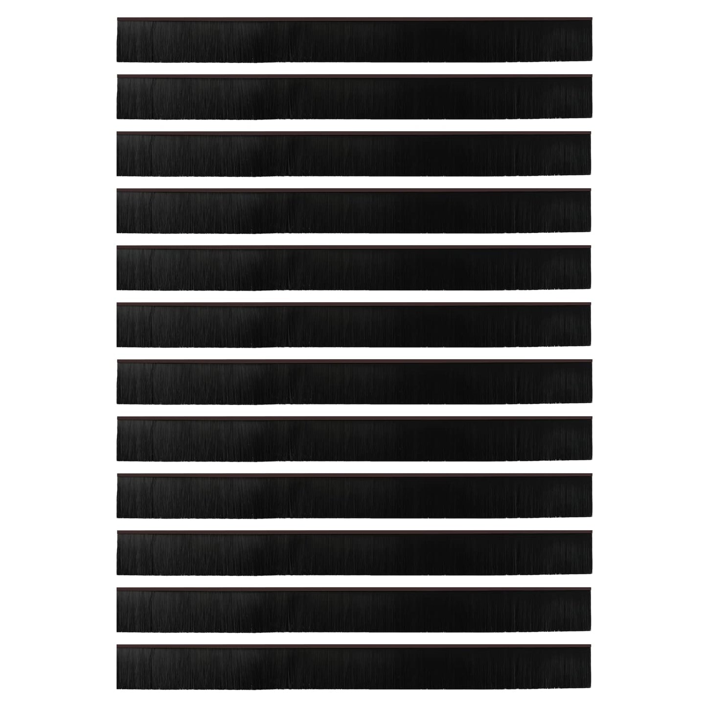 vidaXL Αυτοκόλλητες σφραγίδες πόρτας 12 pcs Καφέ 100 cm