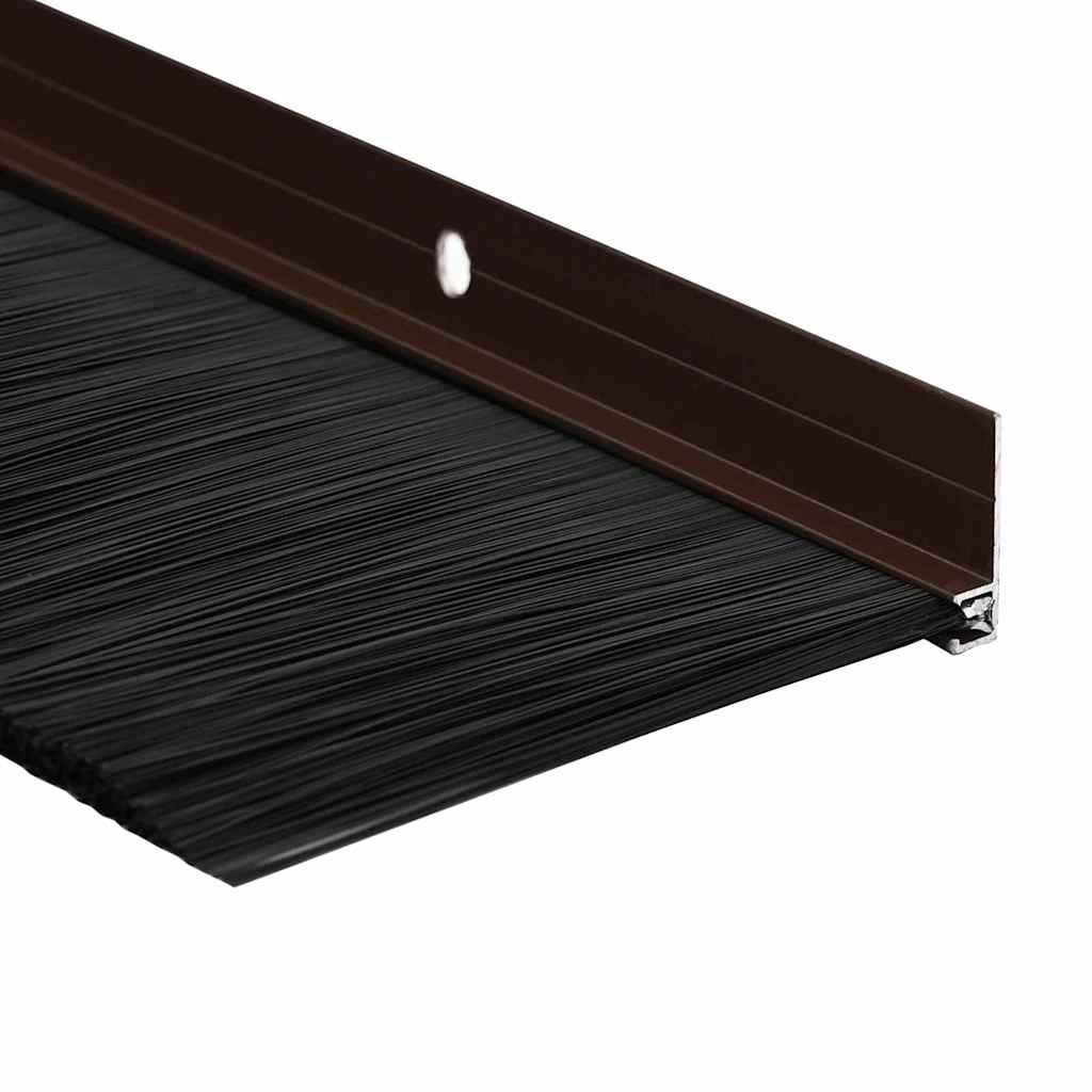 vidaXL Σφραγίδες πόρτας με βούρτσες που προσαρτώνται 2 pcs Καφέ 100 cm