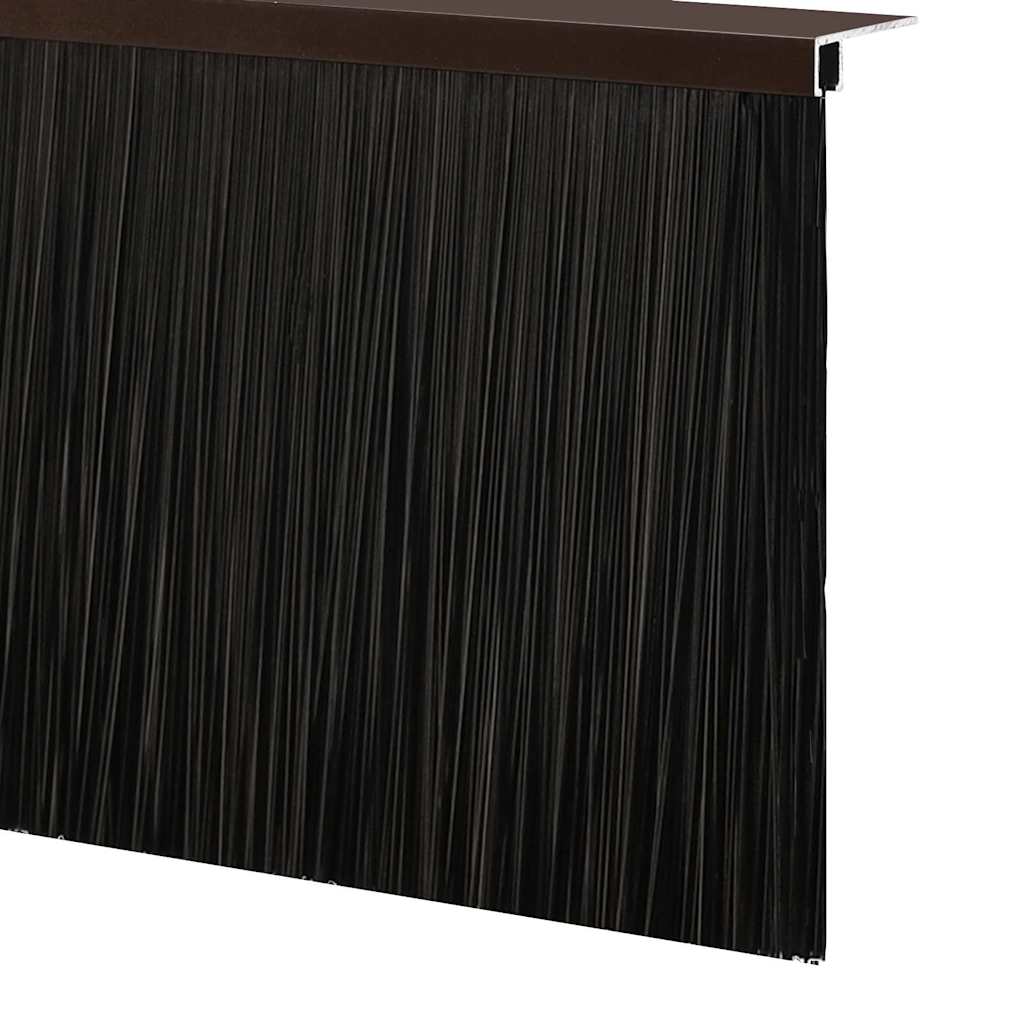 vidaXL Σφραγίδες πόρτας με βούρτσες που προσαρτώνται 6 pcs Καφέ 100 cm