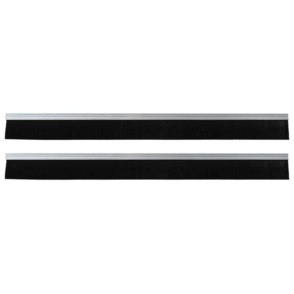 vidaXL Αυτοκόλλητες σφραγίδες πόρτας 2 pcs Ασημί 100 cm