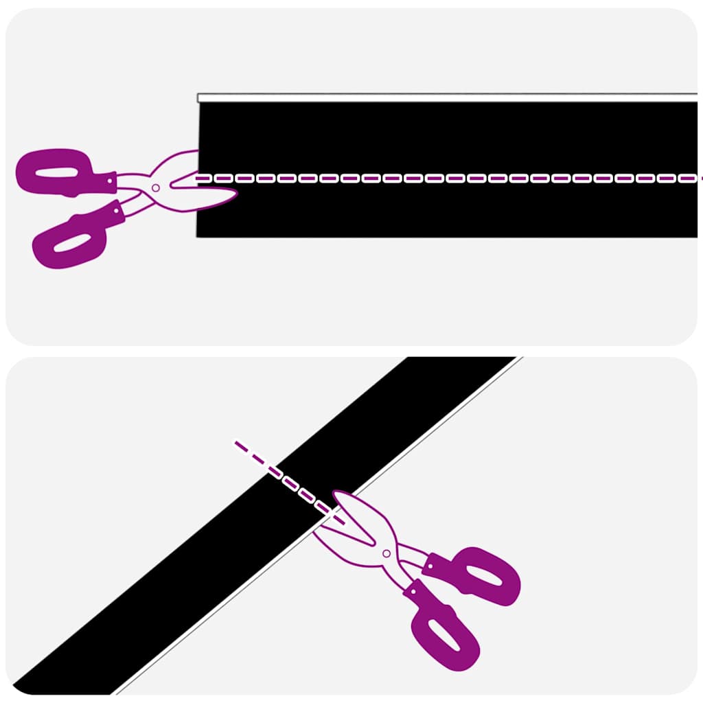 vidaXL Αυτοκόλλητες σφραγίδες πόρτας 2 pcs Ασημί 100 cm