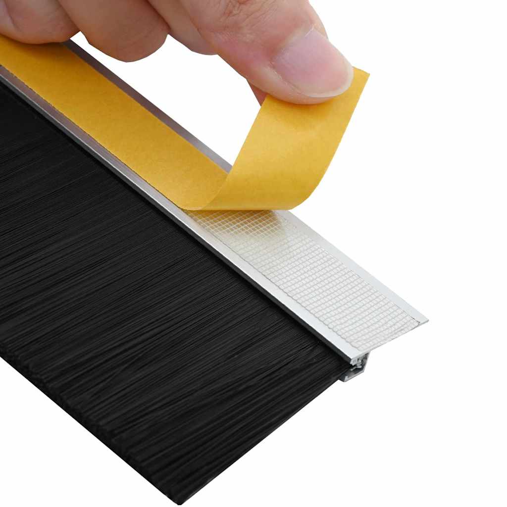 vidaXL Αυτοκόλλητες σφραγίδες πόρτας 6 pcs Ασημί 100 cm