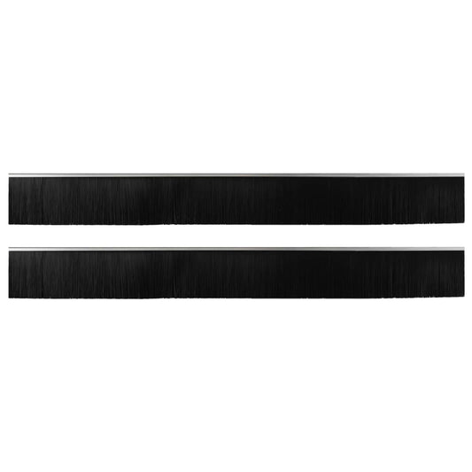 vidaXL Αυτοκόλλητες σφραγίδες πόρτας 2 pcs Ασημί 100 cm
