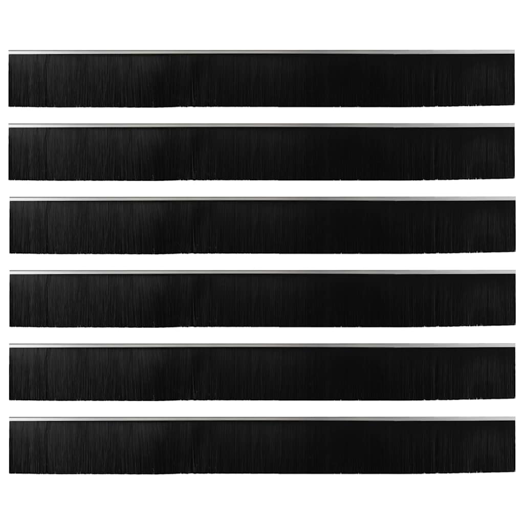 vidaXL Αυτοκόλλητες σφραγίδες πόρτας 6 pcs Ασημί 100 cm