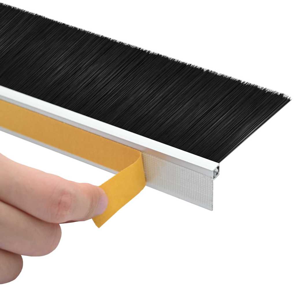 vidaXL Αυτοκόλλητες σφραγίδες πόρτας 12 pcs Ασημί 100 cm