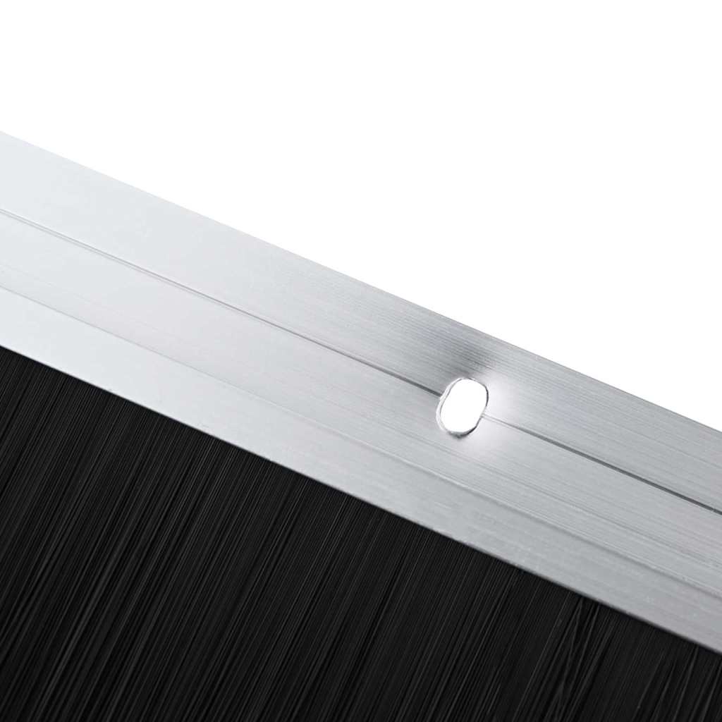 vidaXL Σφραγίδες πόρτας με βούρτσες που προσαρτώνται 2 pcs Ασημί