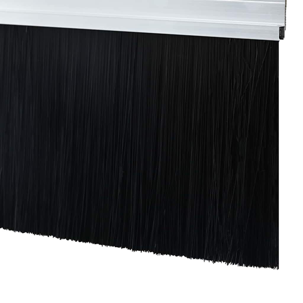 vidaXL Σφραγίδες πόρτας με βούρτσες που προσαρτώνται 6 pcs Ασημί