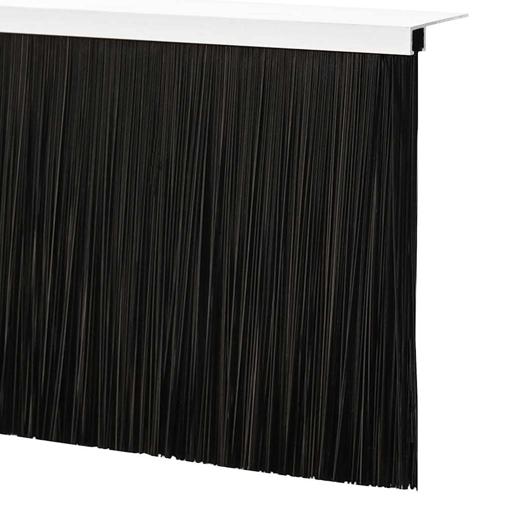 vidaXL Σφραγίδες πόρτας με βούρτσες που προσαρτώνται 2 pcs Ασημί