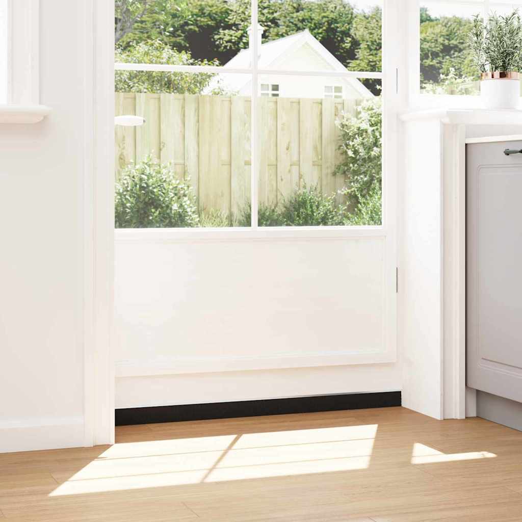 vidaXL Σφραγίδες πόρτας με βούρτσες που προσαρτώνται 6 pcs Ασημί