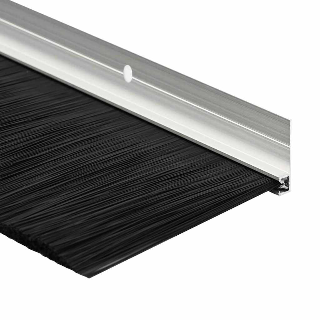 vidaXL Σφραγίδες πόρτας με βούρτσες που προσαρτώνται 6 pcs Ασημί