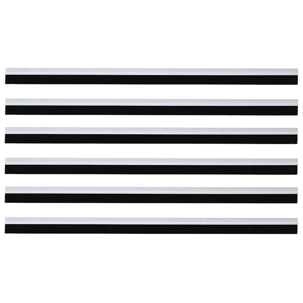 vidaXL Αυτοκόλλητες σφραγίδες πόρτας 6 pcs Λευκό 100 cm