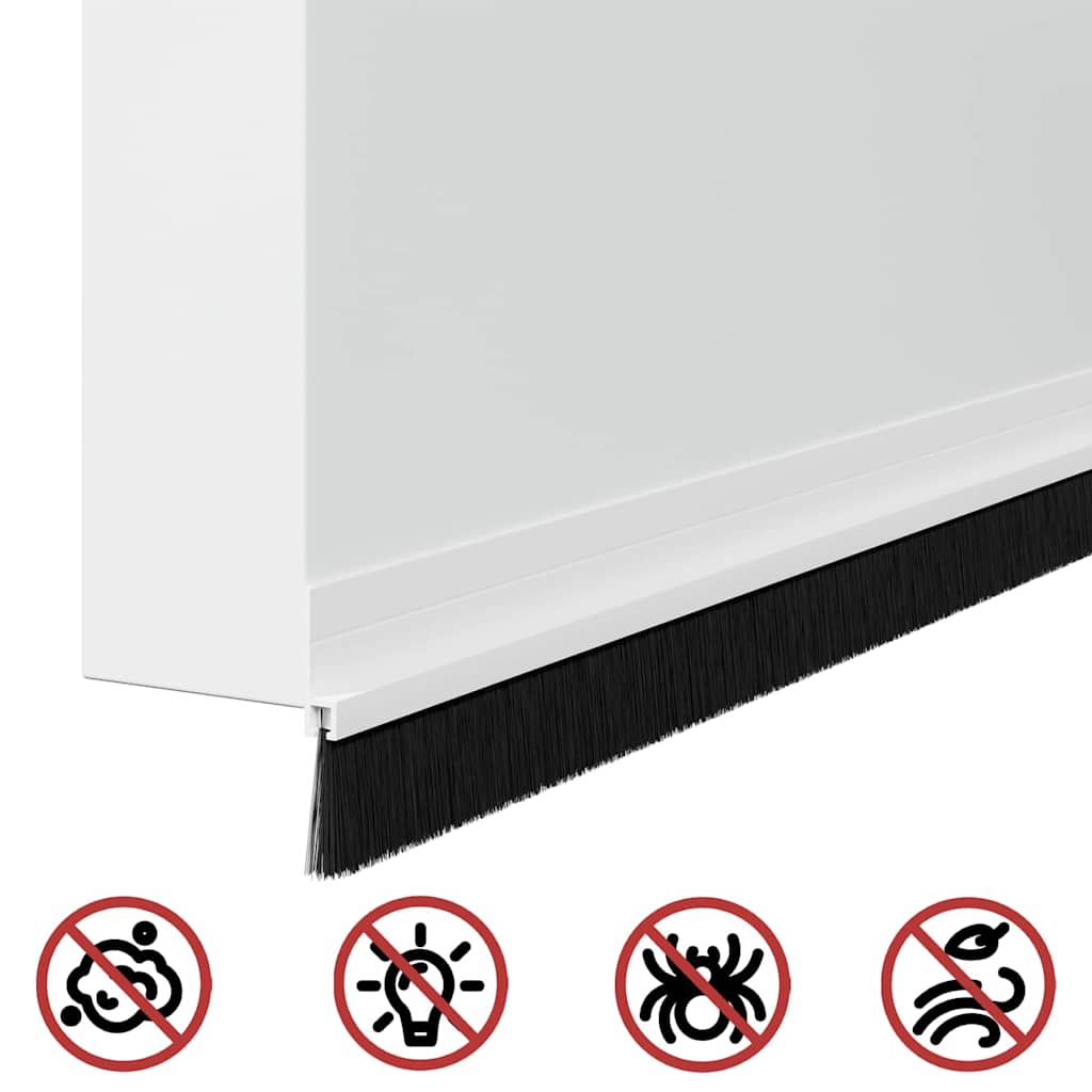 vidaXL Αυτοκόλλητες σφραγίδες πόρτας 6 pcs Λευκό 100 cm