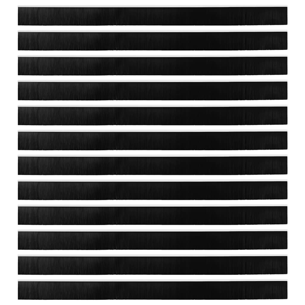 vidaXL Αυτοκόλλητες σφραγίδες πόρτας 12 pcs Λευκό 100 cm