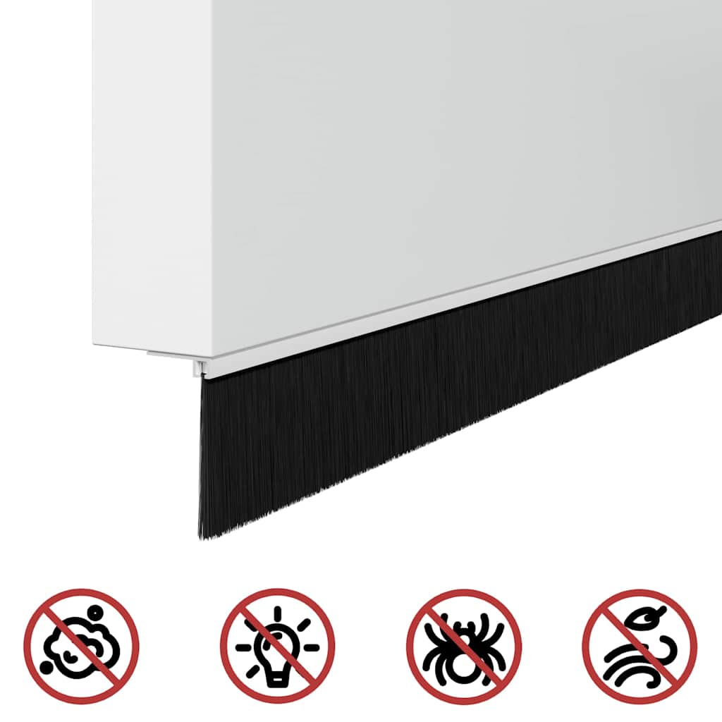 vidaXL Αυτοκόλλητες σφραγίδες πόρτας 12 pcs Λευκό 100 cm