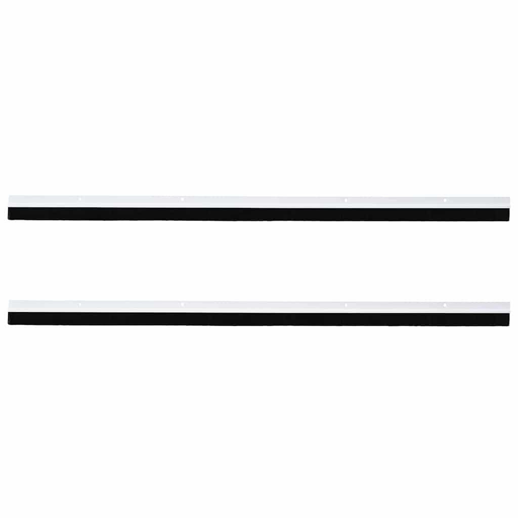 vidaXL Σφραγίδες πόρτας με βούρτσες που προσαρτώνται 2 pcs Λευκό