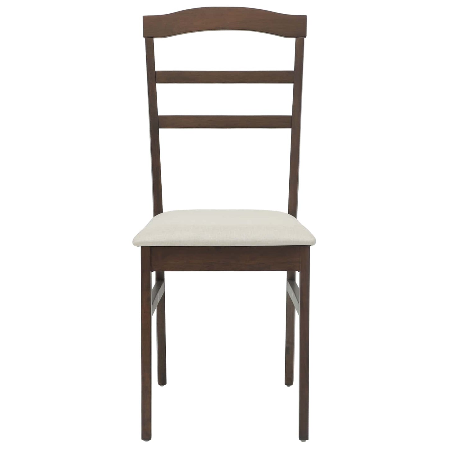 vidaXL Καρέκλα τραπεζαρίας 2 pcs Ανοιχτό Καφέ και Ανοιχτό Στερεό ξύλο