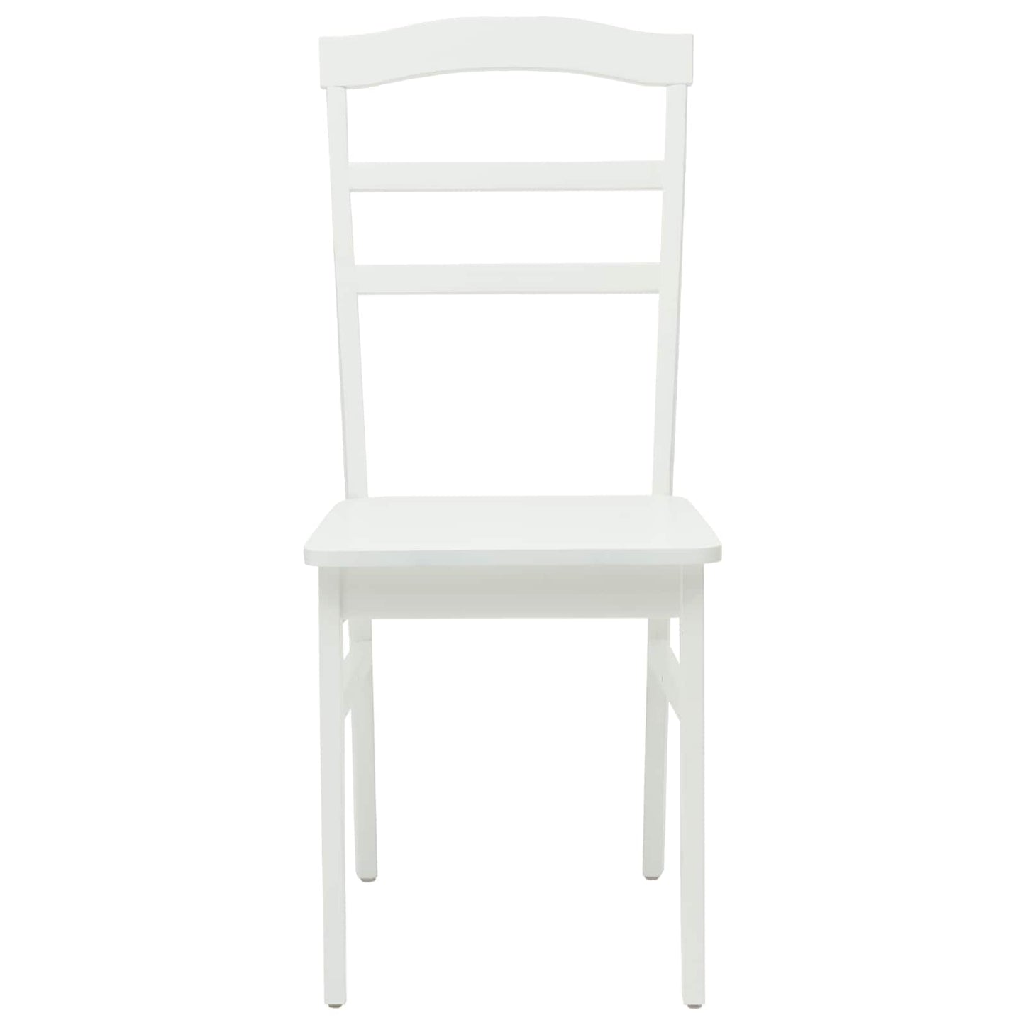 vidaXL Καρέκλα τραπεζαρίας 2 pcs Λευκό Στερεό Ξύλο Ραβέντι