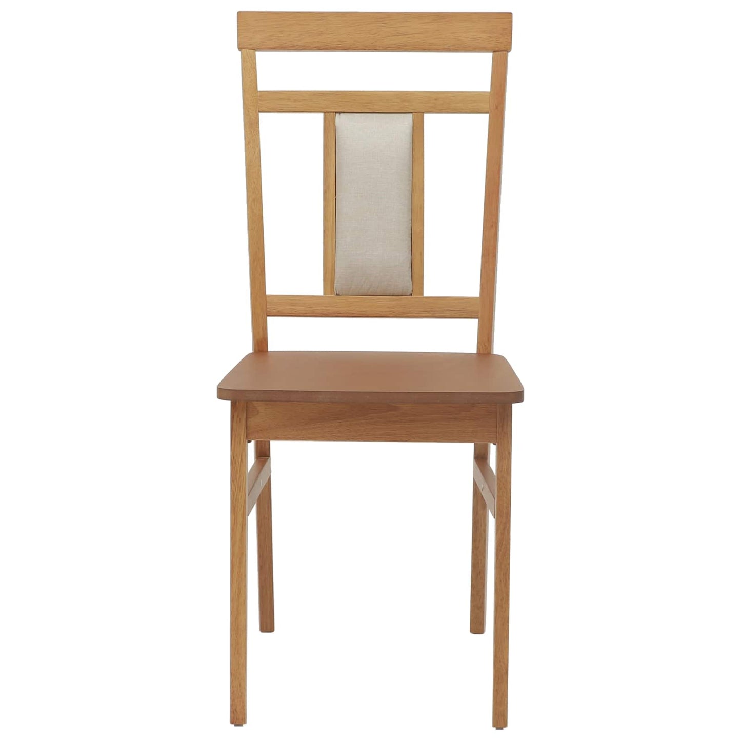 vidaXL Καρέκλα τραπεζαρίας 2 pcs Φυσικό Στερεό Ξύλο Ραβέντι