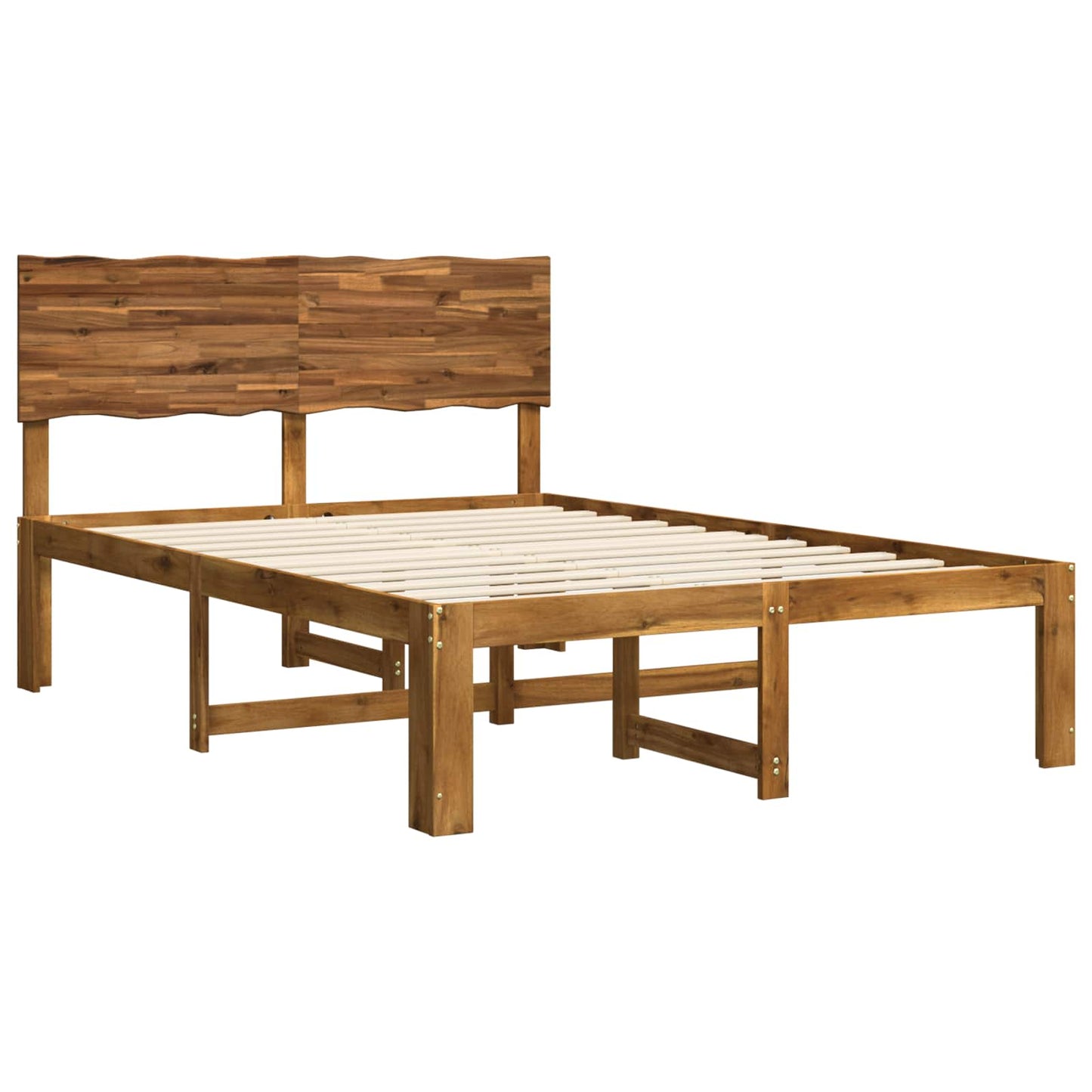 vidaXL Διπλό Κρεβάτι με Κεφαλάρι ROSTOCK Φυσικό 135 x 190 cm