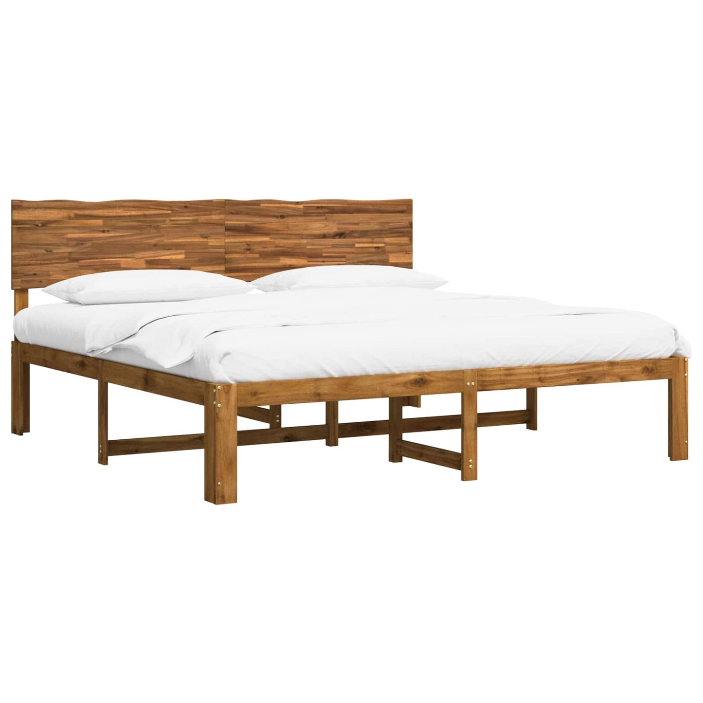 vidaXL Διπλό Κρεβάτι με Κεφαλάρι ROSTOCK Φυσικό 180 x 200 cm